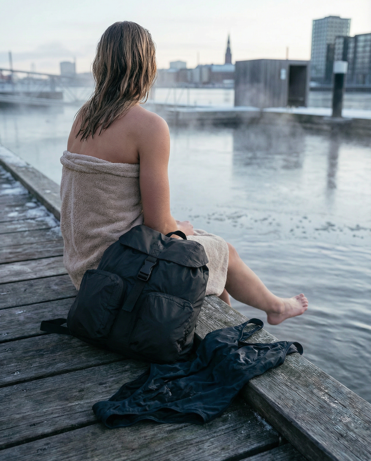 charcoal bag sitting out in rain Large No Rain Bum Bag – DAY ET DK
