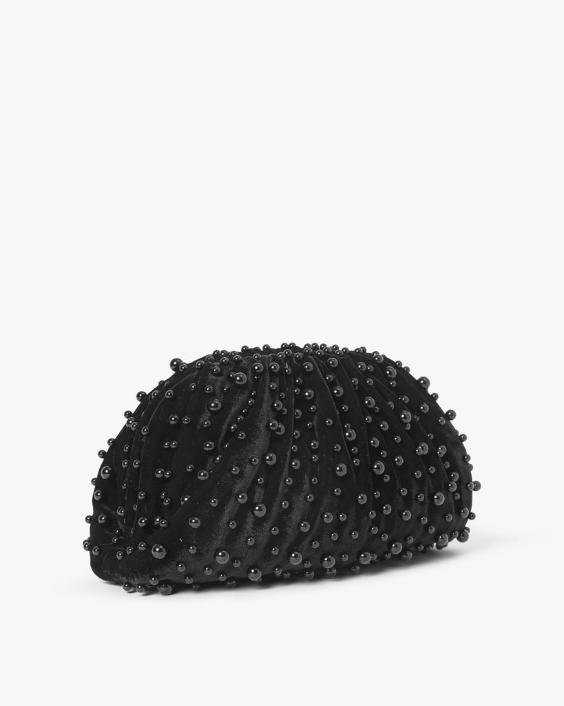 Day Pearly Velvet Clutch