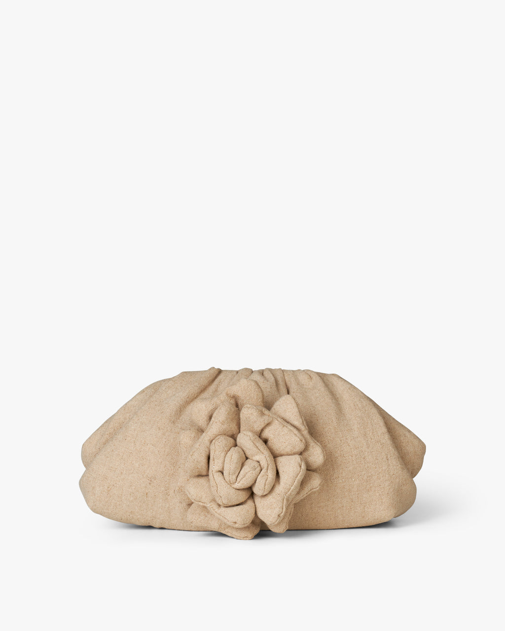 Day Linen Flower Clutch
