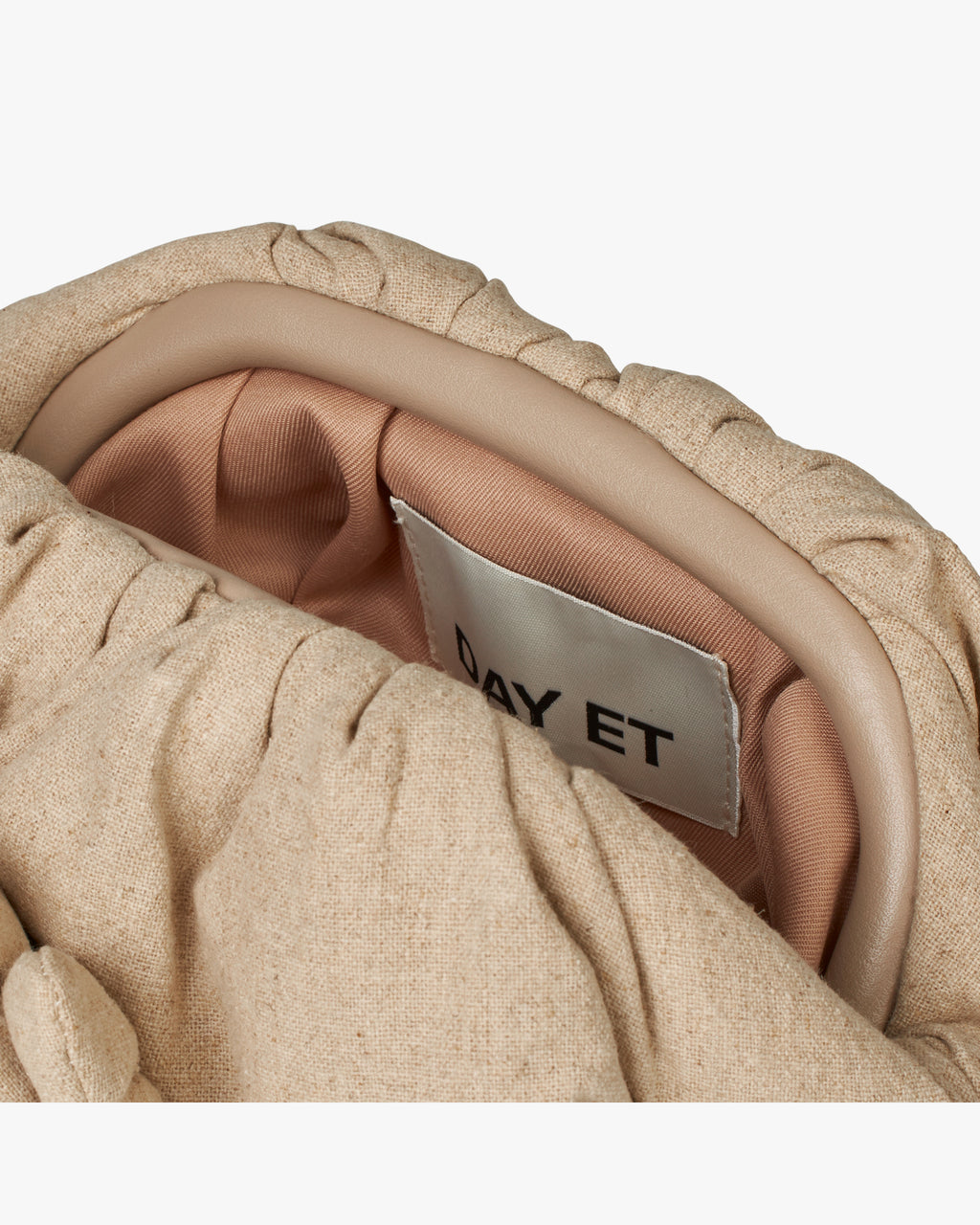 Day Linen Flower Clutch