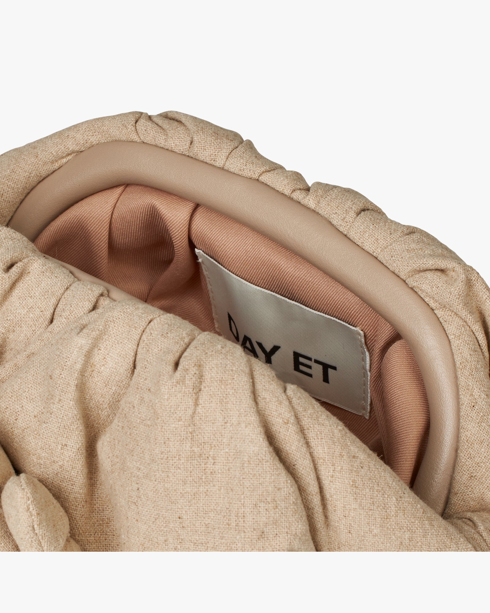 Day Linen Flower Clutch