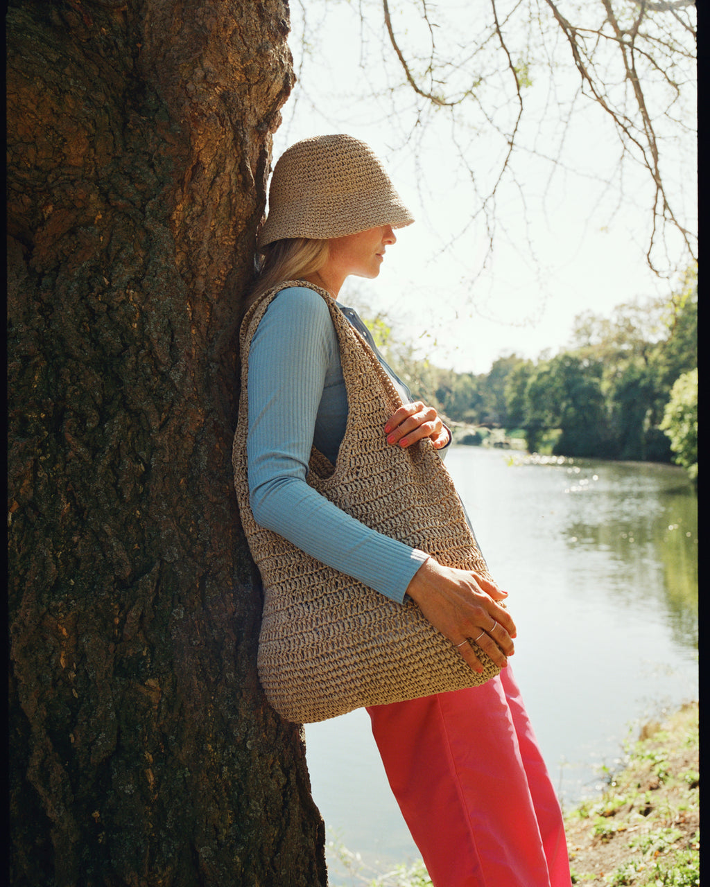 Day Raffia Crochet Bucket Hat