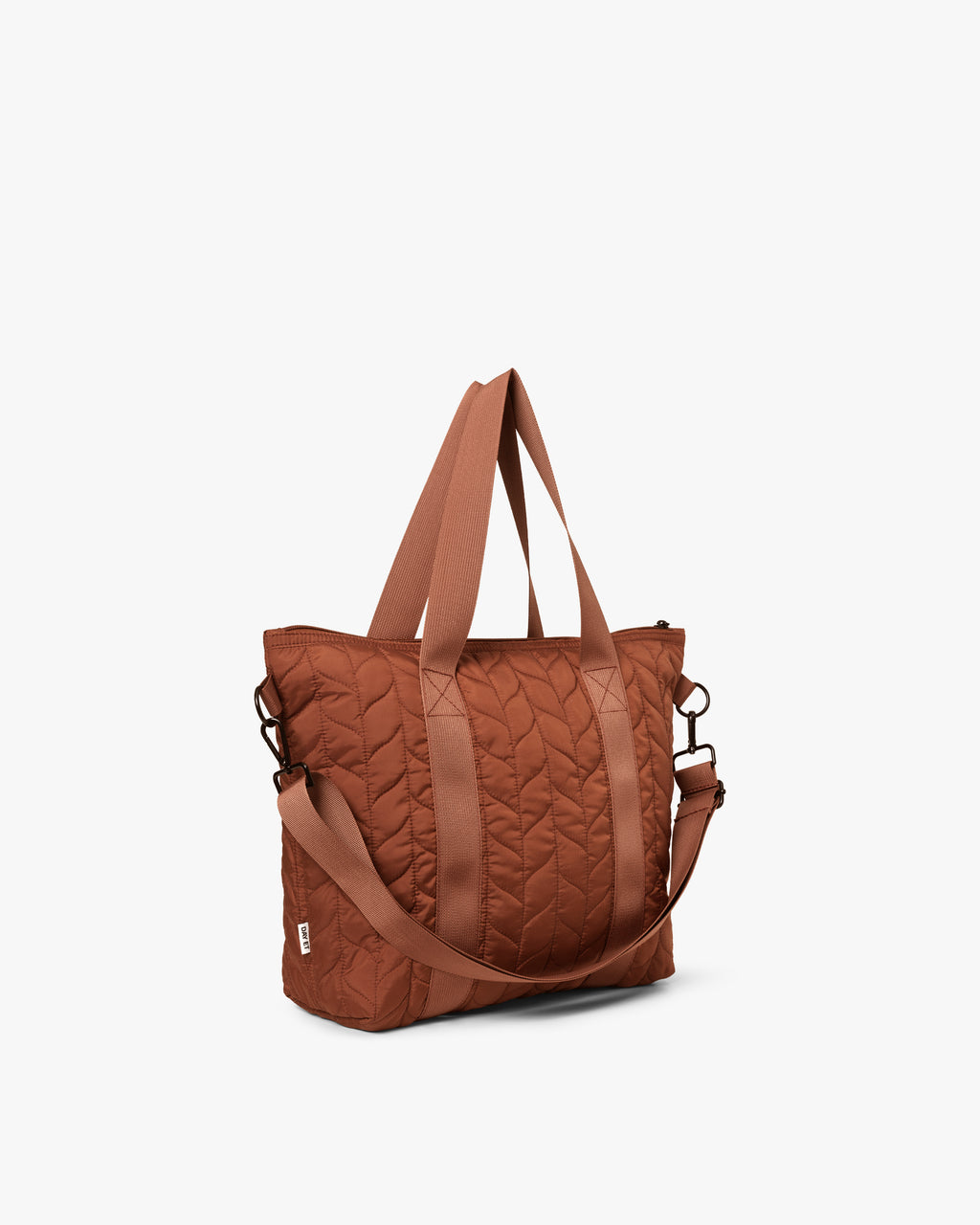 Leaf Quilt Crossbody Shopper Bag