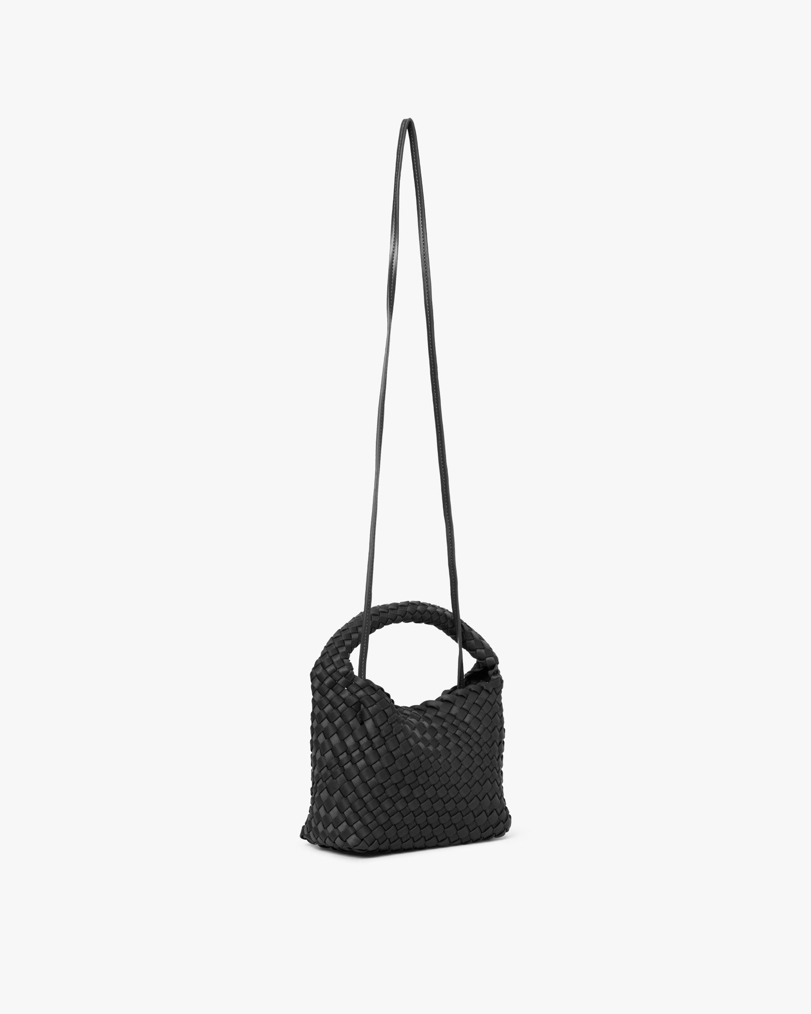 Small Hand-Braided Neoprene Crossbody Håndtaske