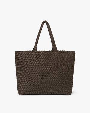 Large Hand-Braided Neoprene Shoulder Bag