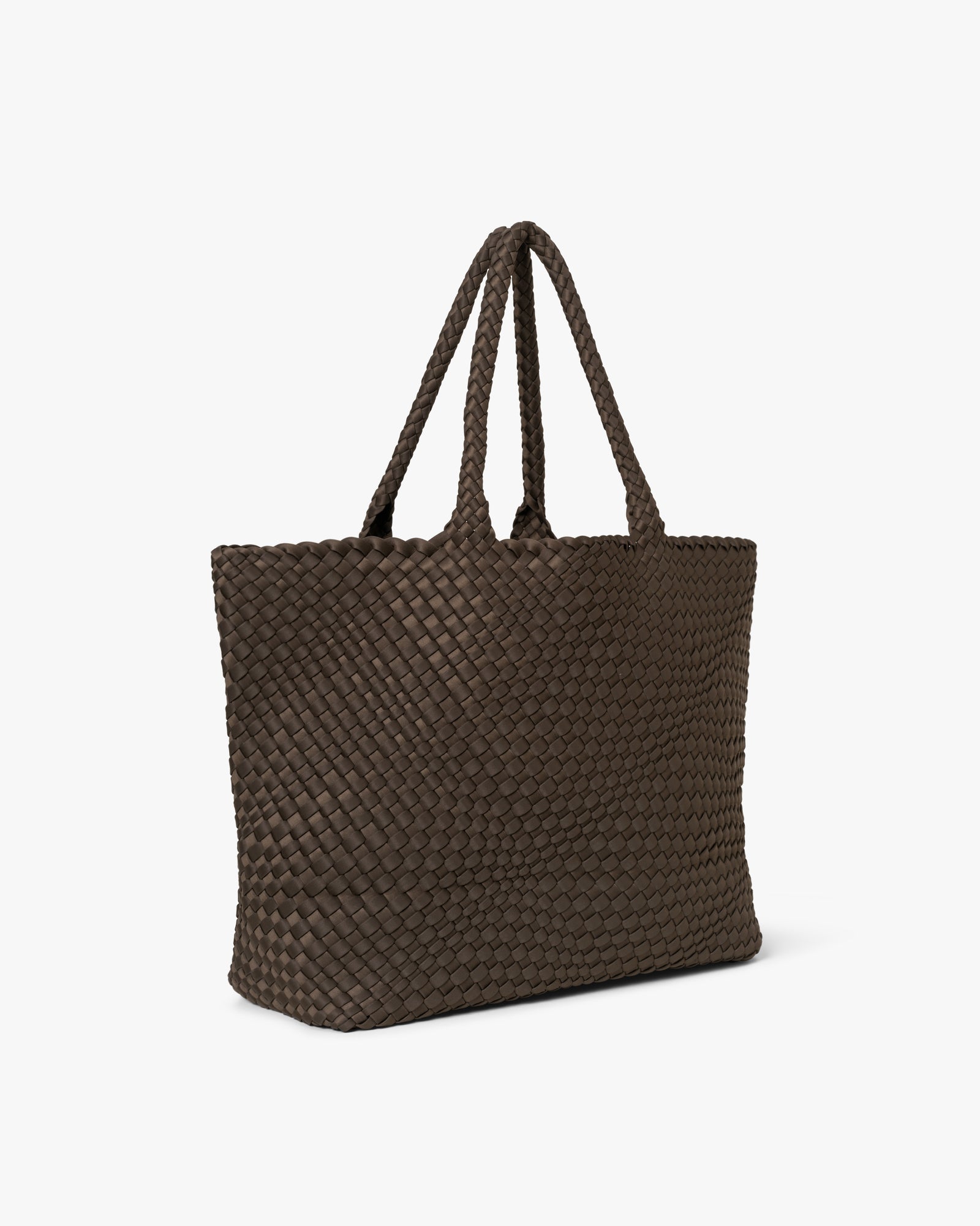 Large Hand-Braided Neoprene Shoulder Bag
