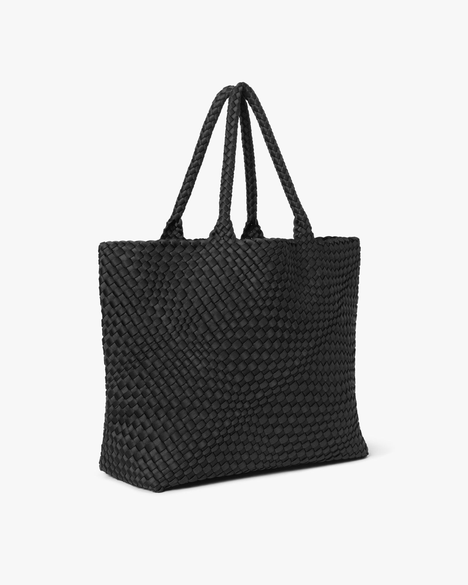 Large Hand-Braided Neoprene Shoulder Bag
