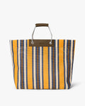 Medium Striped Mesh Handbag