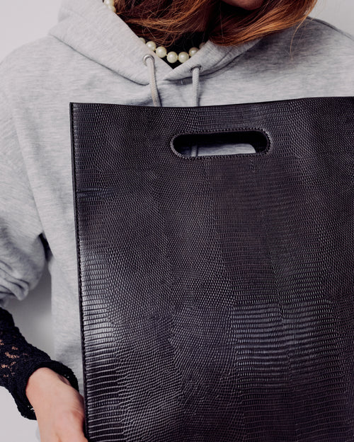 Medium Exotic Print Håndtaske
