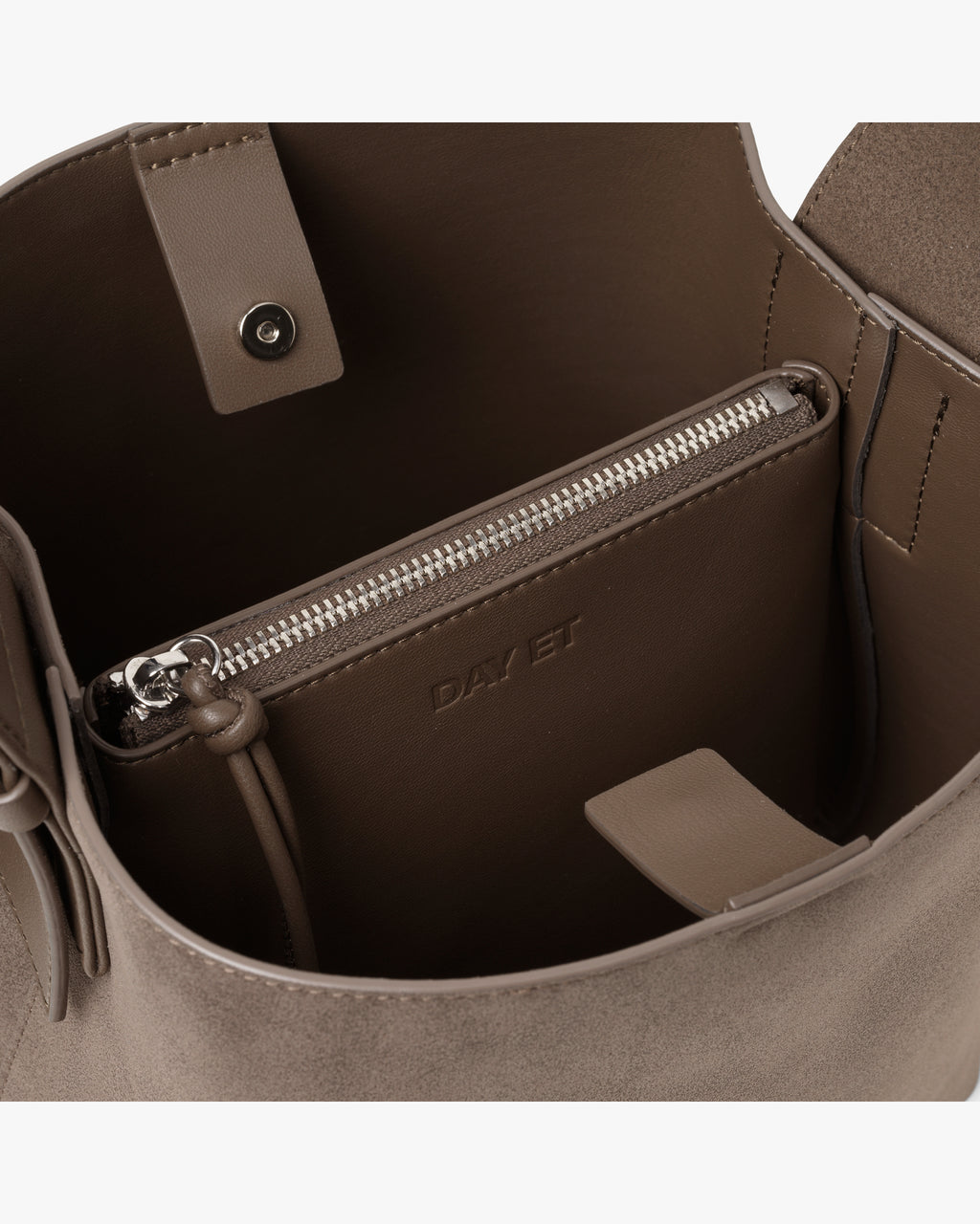 Small Imitation Suede Crossbody Skuldertaske
