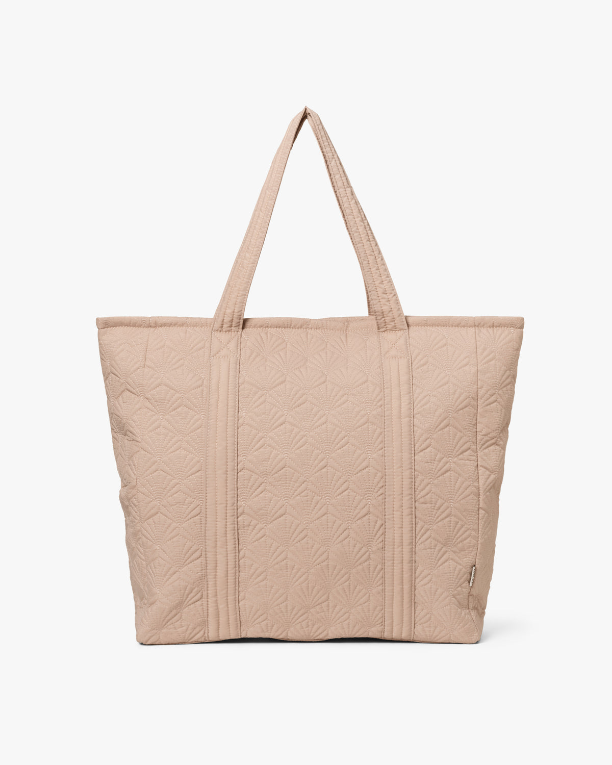 Scallop Quilt Crossbody Shopper Bag