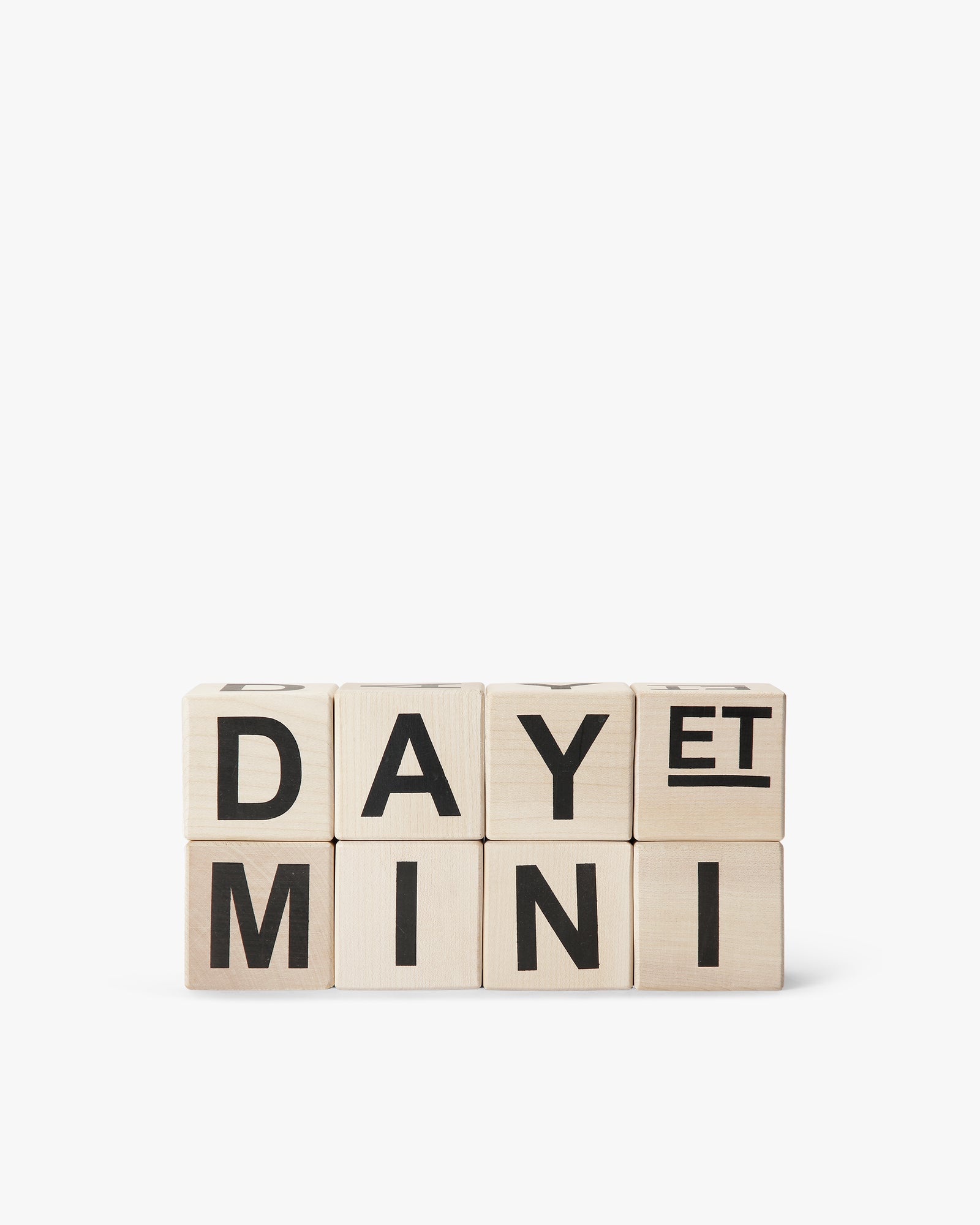 DAY ET MINI Wood Letter Cubes